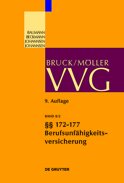 § 172–177 (Berufsunfähigkeitsversicherung), Moller Bruck