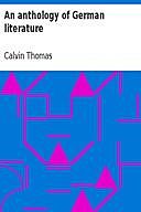 An anthology of German literature, Calvin Thomas