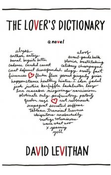 The Lover’s Dictionary: A Love Story in 185 Definitions, David Levithan