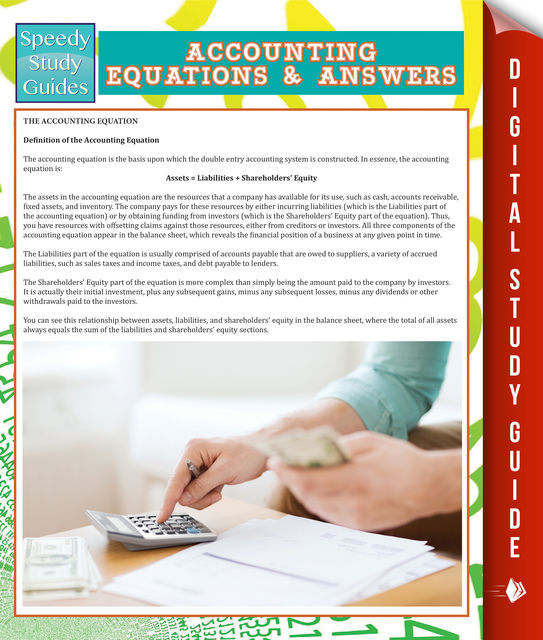 Accounting Equations And Answers (Speedy Study Guides), Speedy Publishing