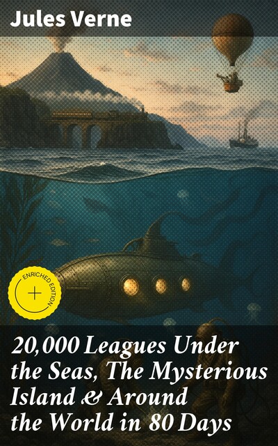 20,000 Leagues Under the Seas, The Mysterious Island & Around the World in 80 Days, Jules Verne