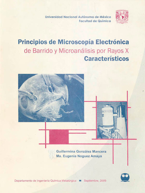 Principios de microscopía electrónica de barrido y microanálisis por rayos X característicos, Guillermina González Mancera, María Eugenia Noguez Amaya