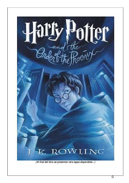 Harry Potter y La orden del Fenix, J. K rowling