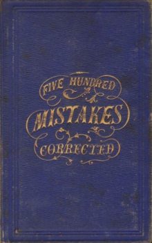 Five Hundred Mistakes Corrected, 