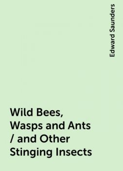 Wild Bees, Wasps and Ants / and Other Stinging Insects, Edward Saunders