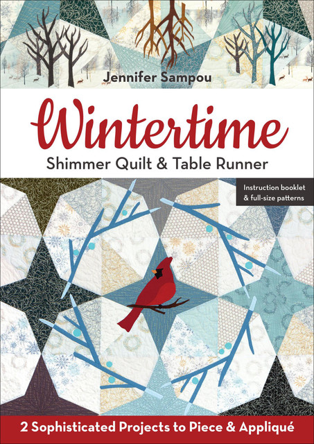 Wintertime Shimmer Quilt & Table Runner, Jennifer Sampou