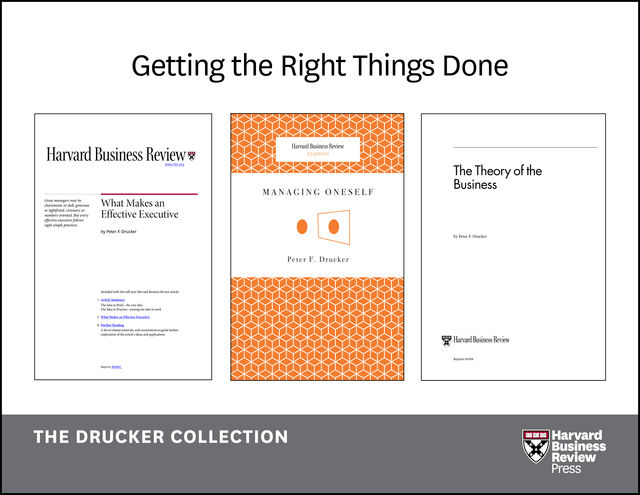 Get the Right Things Done: The Drucker Collection (6 Items), Peter Drucker, Julia Kirby, Alan M. Kantrow, Rick Wartzman