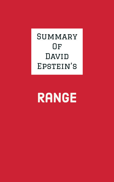 Summary of David Epstein's Range, IRB Media