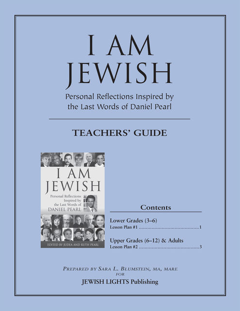 I Am Jewish Teacher's Guide, Jewish Lights Publishing