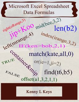 Microsoft Excel Spreadsheet Data Formulas, Kenny L Keys
