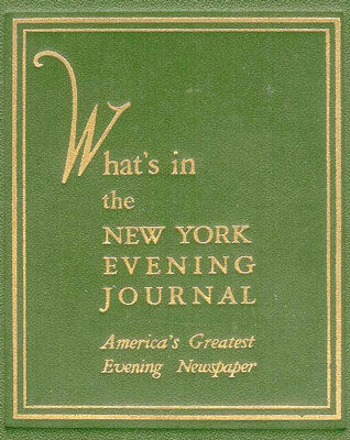 What's in the New York Evening Journal / America's Greatest Evening Newspaper, New York Evening Journal
