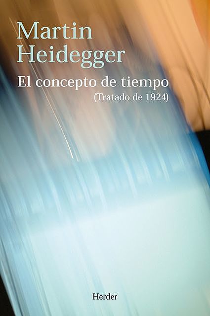 El concepto de tiempo, Martin Heidegger