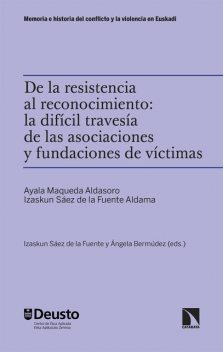 De la resistencia al reconocimiento: la difícil travesía de las asociaciones y fundaciones de víctimas, Ayala Maqueda Aldasoro, Izaskun Saéz de la Fuente Aldama