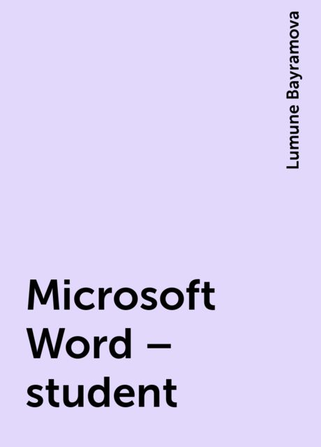 Microsoft Word – student, Lumune Bayramova