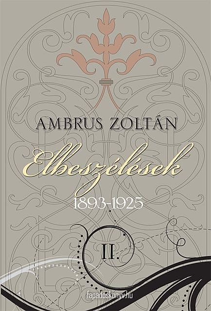 Elbeszélések II. rész, Ambrus Zoltán