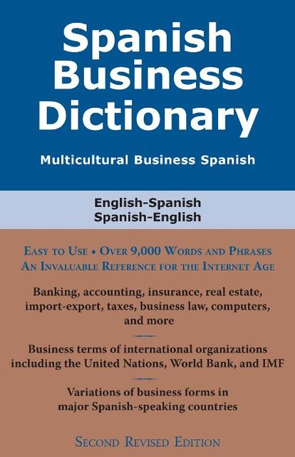 Spanish Business Dictionary, Morry Sofer