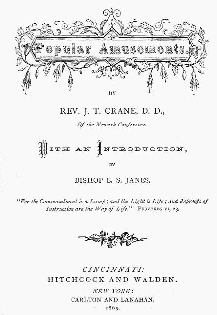 Popular Amusements, J.T. Crane