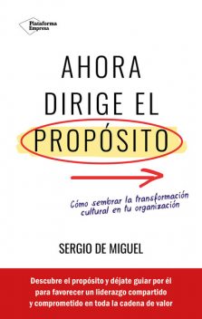 Ahora dirige el propósito, Sergio de Miguel