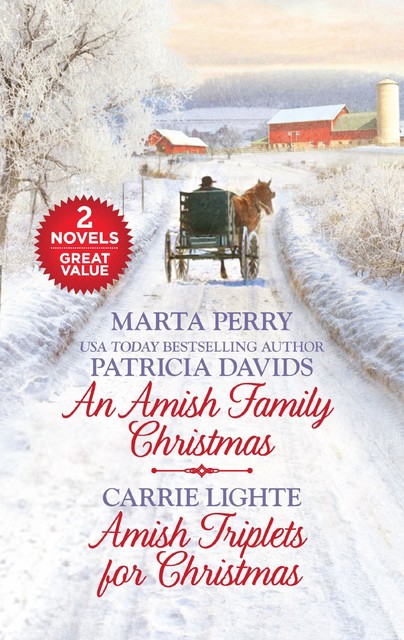 An Amish Family Christmas and Amish Triplets for Christmas, Marta Perry, Patricia Davids