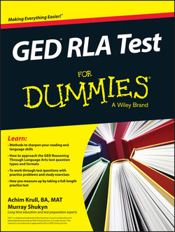 GED RLA For Dummies, Achim K.Krull, Murray Shukyn