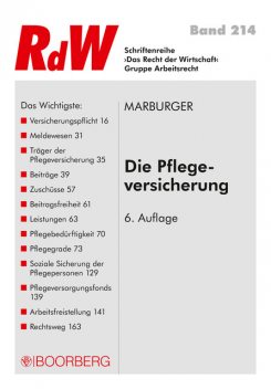 Die Pflegeversicherung, Horst Marburger