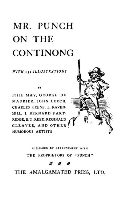 Mr. Punch on the Continong, Sir John Alexander Hammerton