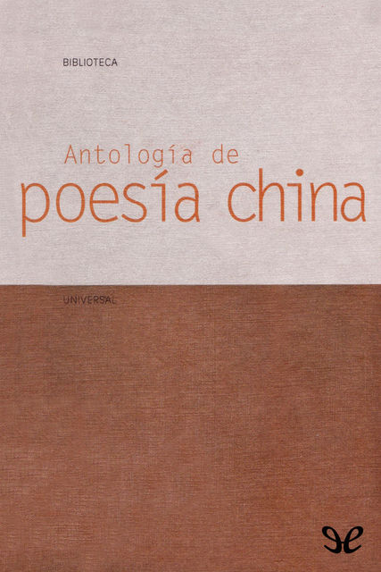 Antología de poesía china, AA. VV.