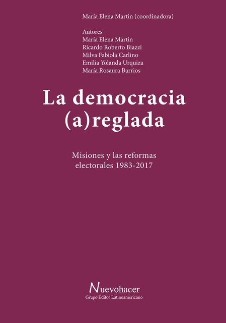 La democracia (a)reglada, María Pareja Martín