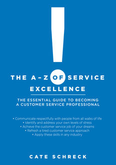 The A-Z of Service Excellence, Cate Schreck