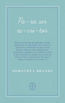 Para ser escritor, Dorothea Brande
