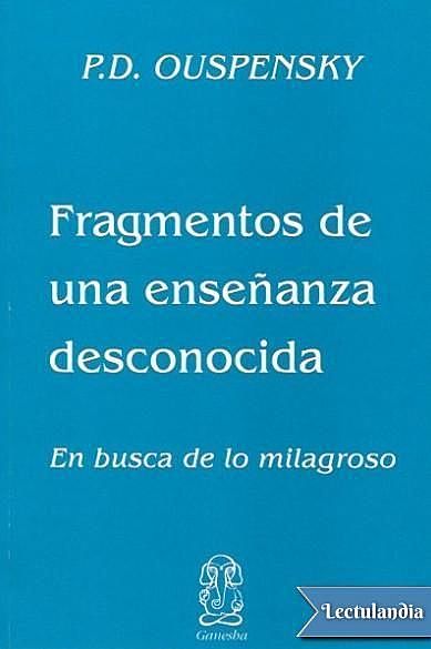 En busco de milagroso, P.D.Ouspensky