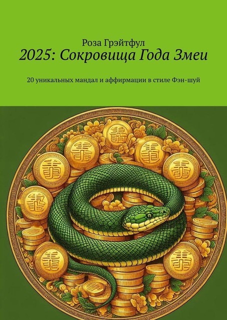 2025: Сокровища года Змеи. 20 уникальных мандал и аффирмации в стиле Фэн-шуй, Роза Грэйтфул