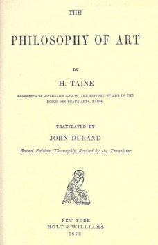 The Philosophy of Art, Hippolyte Taine