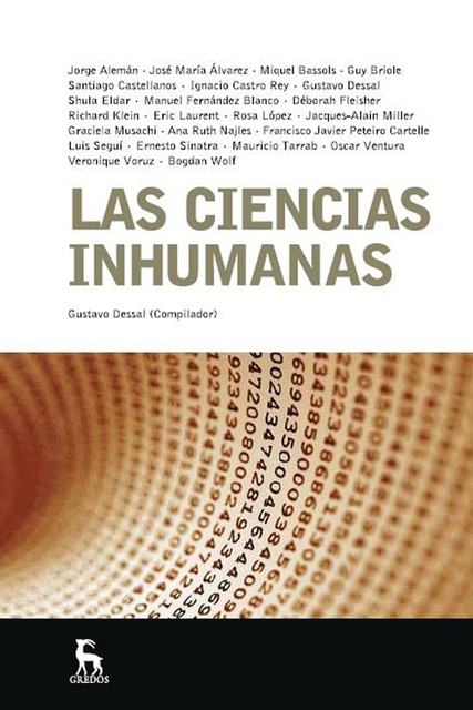 Las ciencias inhumanas, Gustavo Dessal
