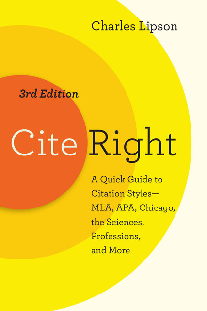 Cite Right, Charles Lipson