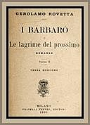 I Barbarò vol. II Le lagrime del prossimo, Gerolamo Rovetta