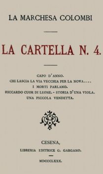 La cartella N. 4, Marchesa Colombi