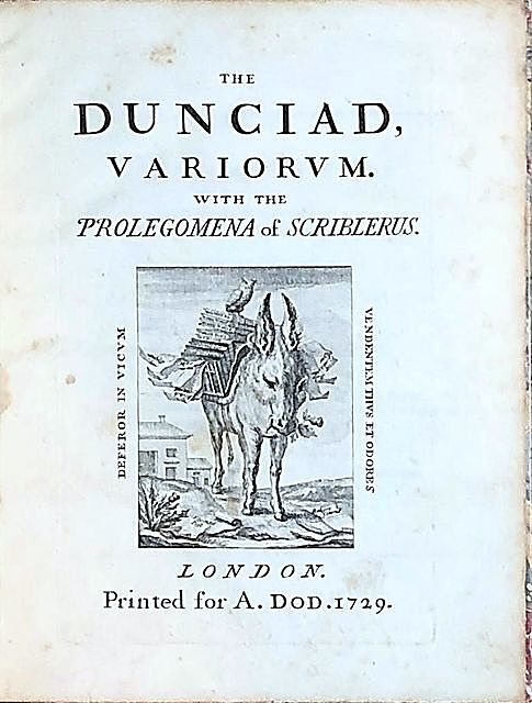 The Dunciad, Alexander Pope