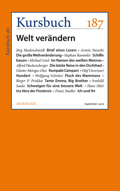 Kursbuch 187, Armin Nassehi, Peter Felixberger