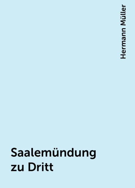 Saalemündung zu Dritt, Hermann Müller