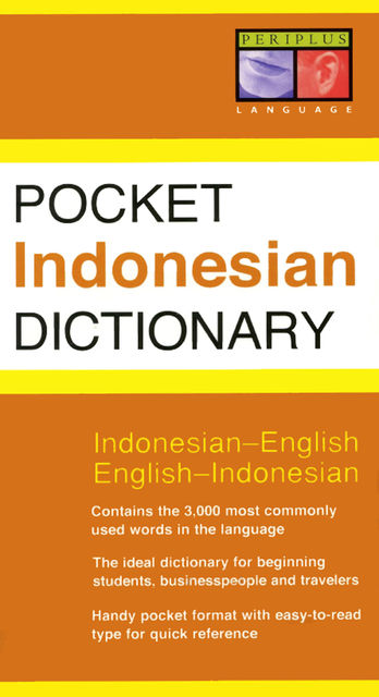 Pocket Indonesian Dictionary, Zane Goebel