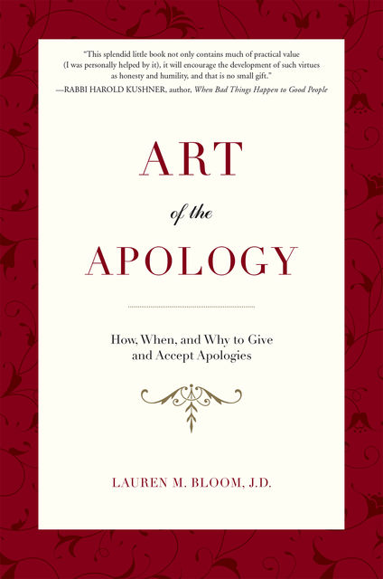 Art of the Apology, Lauren Bloom M.