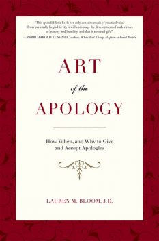Art of the Apology, Lauren Bloom M.