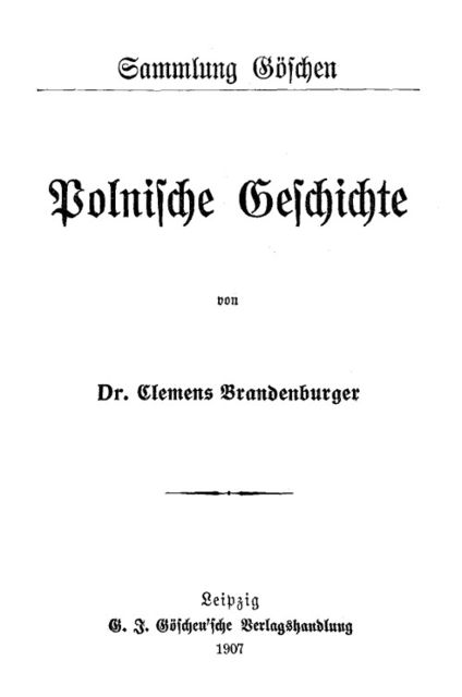 Polnische Geschichte, Clemens Brandenburger