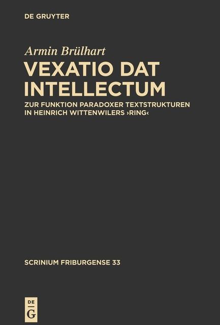 ,Vexatio dat intellectum', Armin Brülhart