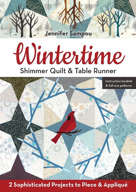 Wintertime Shimmer Quilt & Table Runner, Jennifer Sampou