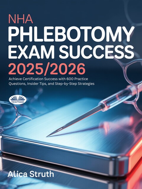 NHA Phlebotomy Exam Success 2025/2026-Achieve Certification Success With 600 Practice Questions, Insider Tips, And Step-By-Step Strategies, Alica Struth