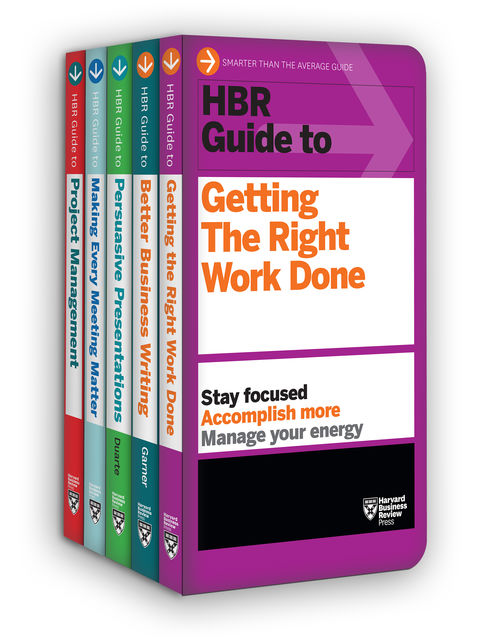 HBR Guides to Being an Effective Manager Collection (5 Books) (HBR Guide Series), Harvard Business Review, Nancy Duarte, Bryan A. Garner