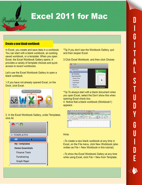Excel 2011 for Mac, Pamphlet Master