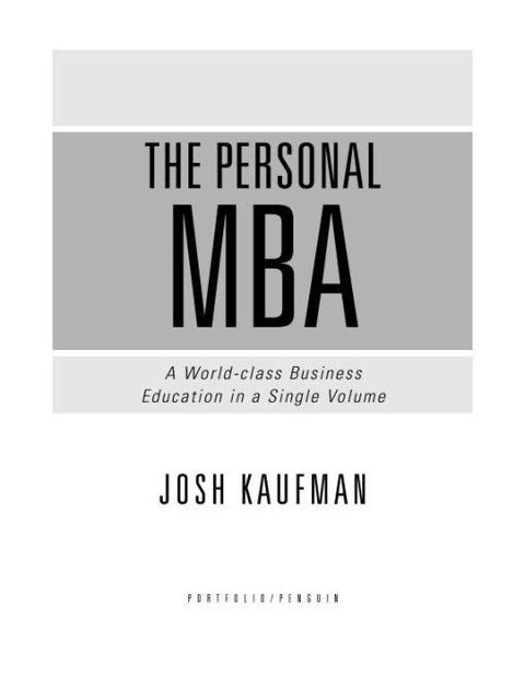Personal MBA, Josh Kaufman